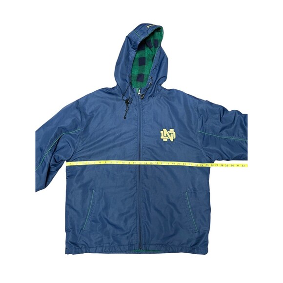 Vintage Notre Dame Crable Sz M Zip Fighting Irish Blanket Lined Mens Coat Jacket - Picture 11 of 16